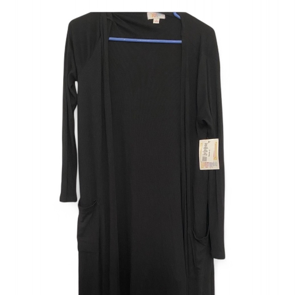 NWT 2 Lularoe Cardigans Women’s Small Black & Grey Striped